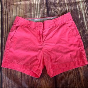 J. Crew Hot Pink Chino Shorts Size 2